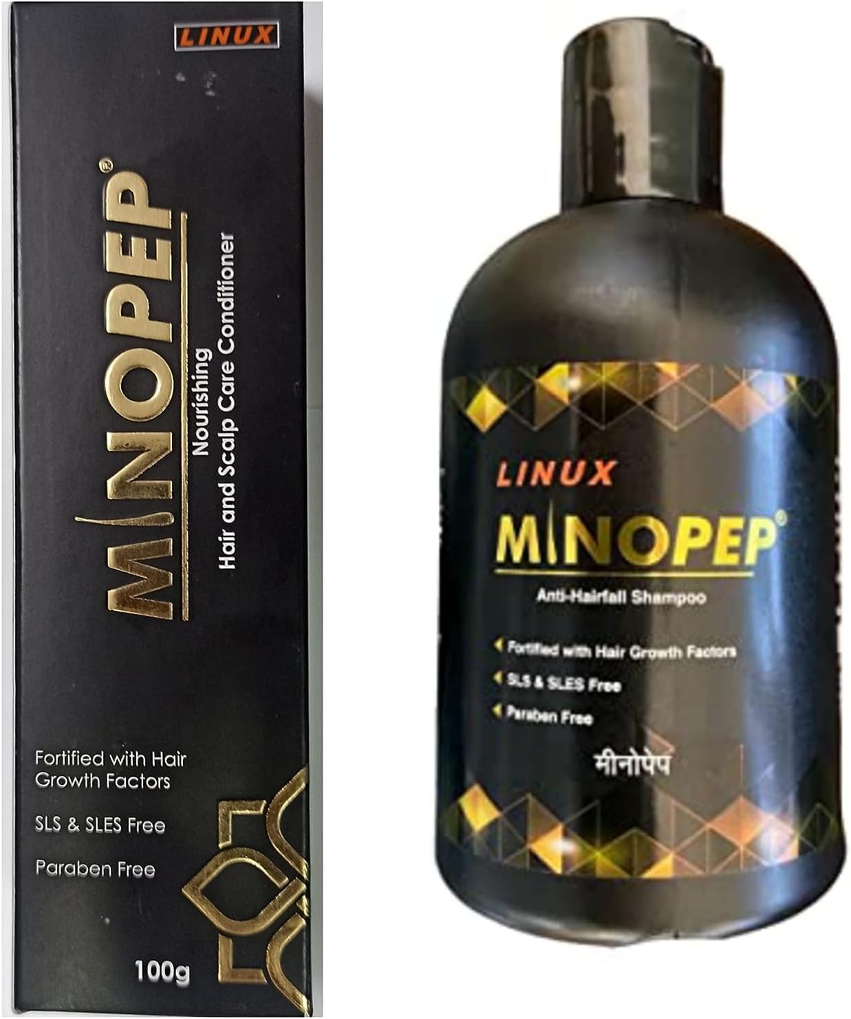 Minopep Anti Hairloss Shampoo 250ml & Nourishing Hair & Scalp Conditioner 100gm COMBO