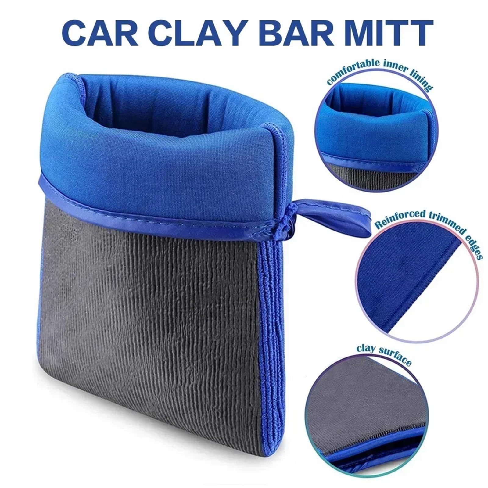 2 Stück Design Clay Bar Mitt for Die Autowäsche