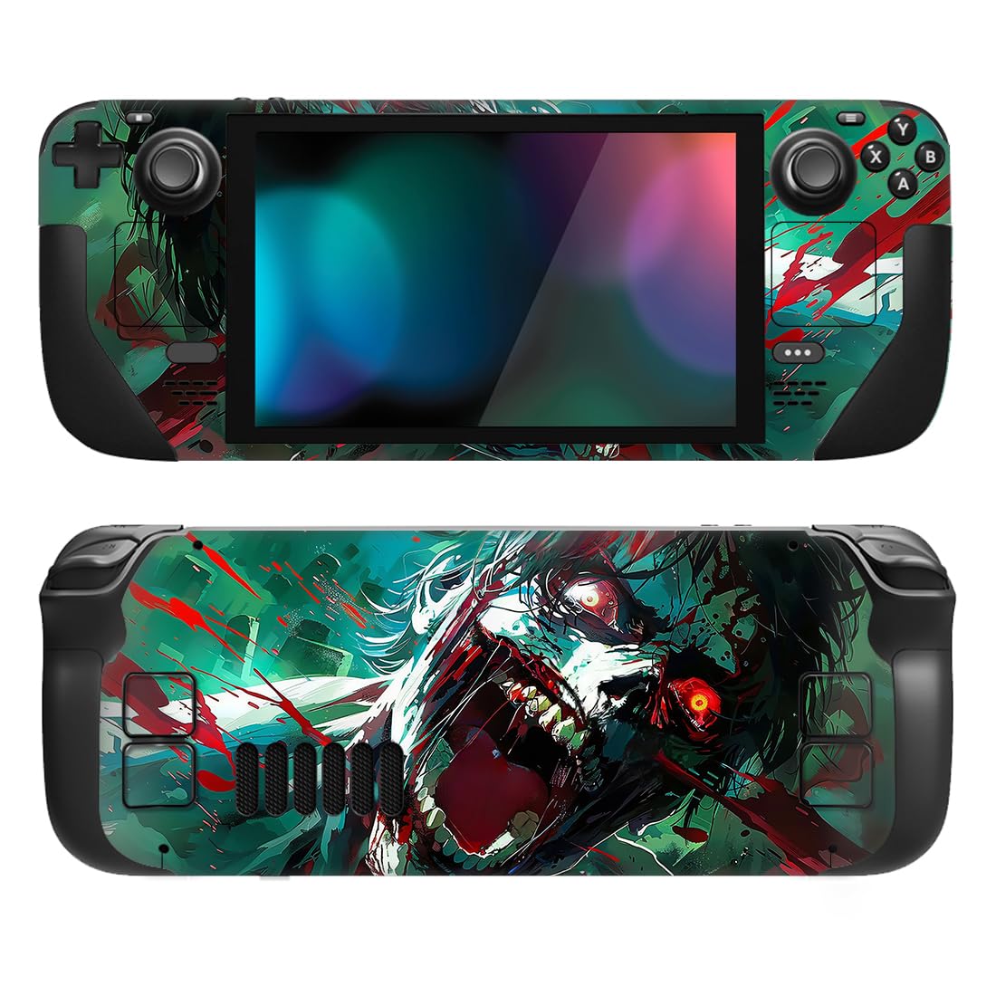 playvital Full Set Protective Skin Decal for Steam Deck LCD, Custom Stickers Vinyl Cover for Steam Deck OLED - Messy Code — view 35