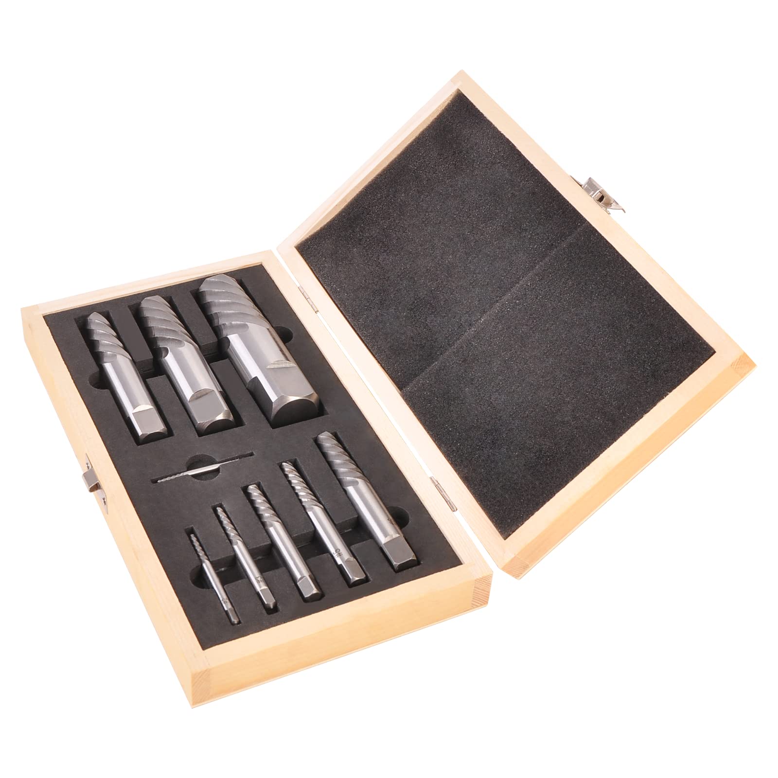 Set di estrattori a vite Jumbo 9 pezzi per rimuovere il tubo della vite prigioniera Easy Out 5/64-1 1/16"