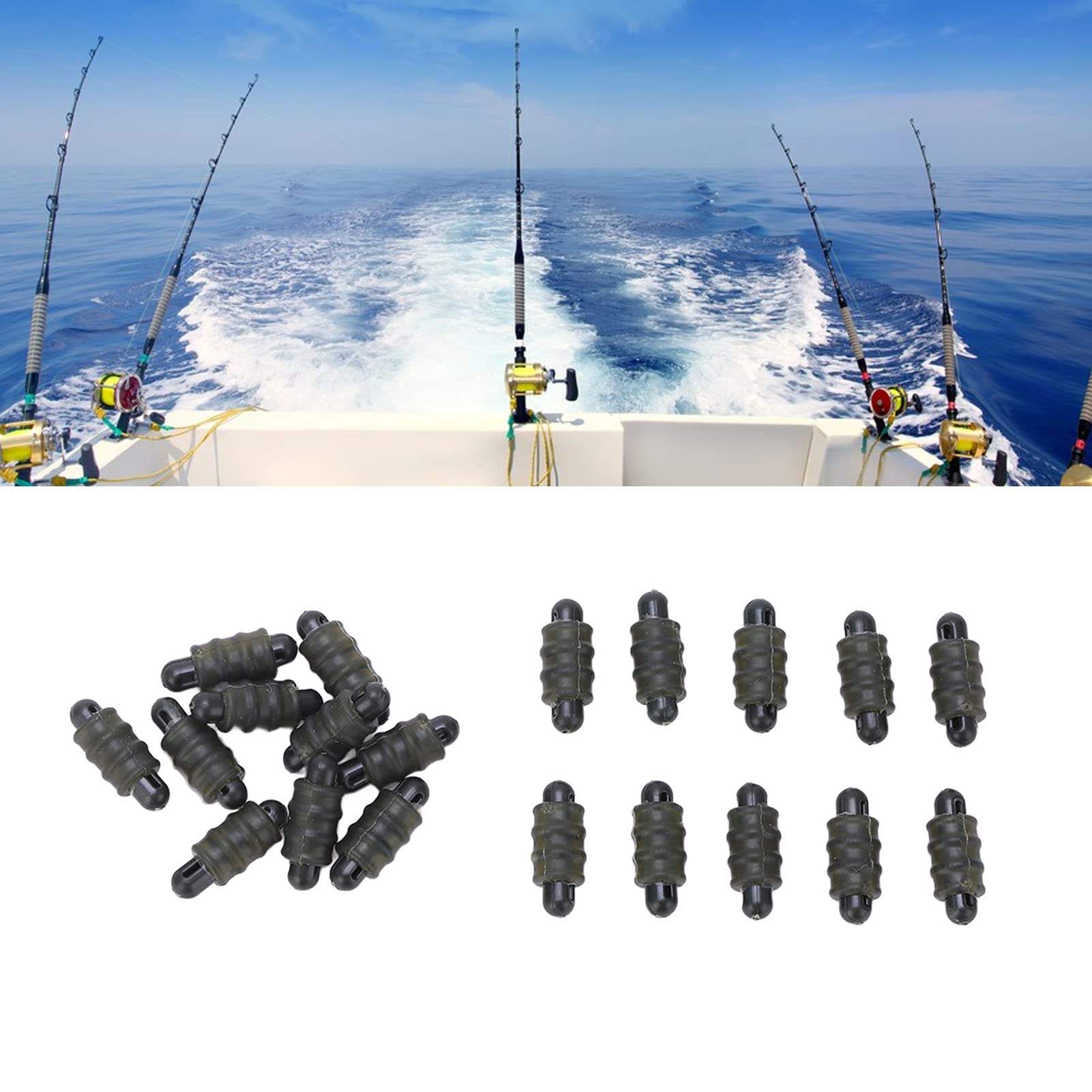 Pissente 20pcs Fishing Line Stopper - Image 3