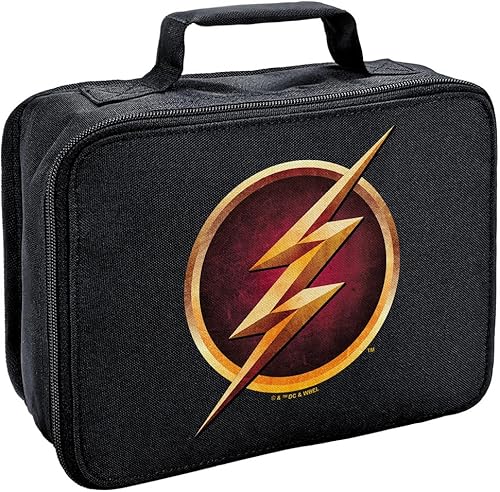 LOGOVISION The Flash Logo - Lonchera con aislamiento de lados suaves, bolsa de almuerzo reutilizable para trabajo de oficina escolar, sin BPA