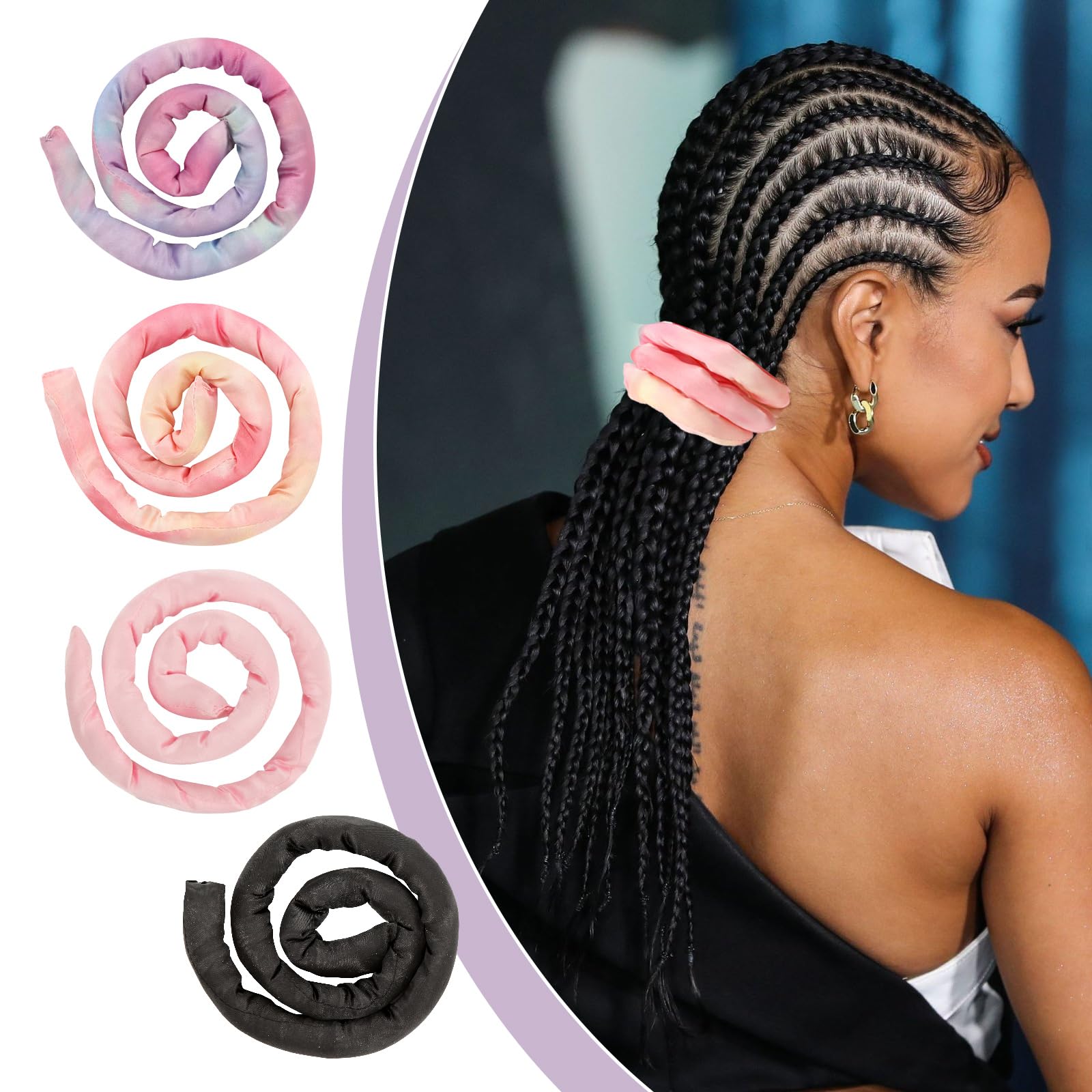 Amazon.com : 4 Pieces Spiral Lock Hair Tie, Dreadlock Hair 