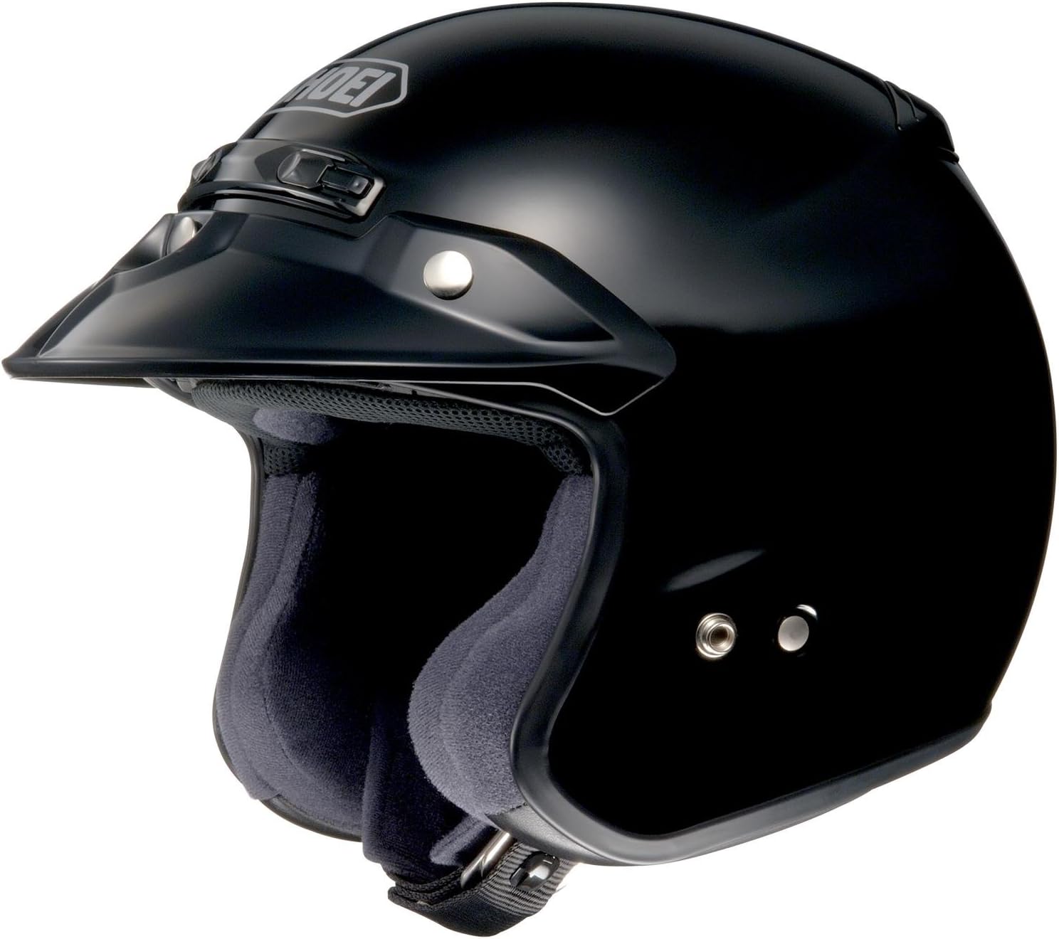 Shoei RJ Platinum-R Open Face Motorcycle Helmets - Black - X-Large