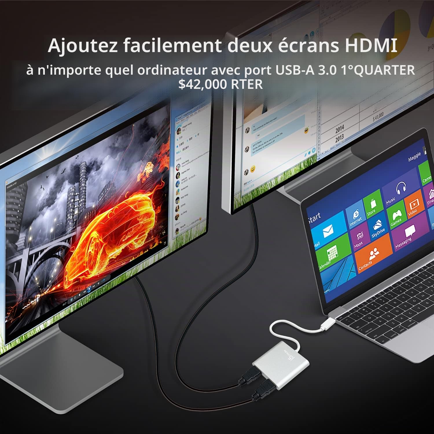 j5create Adaptateur USB vers HDMI