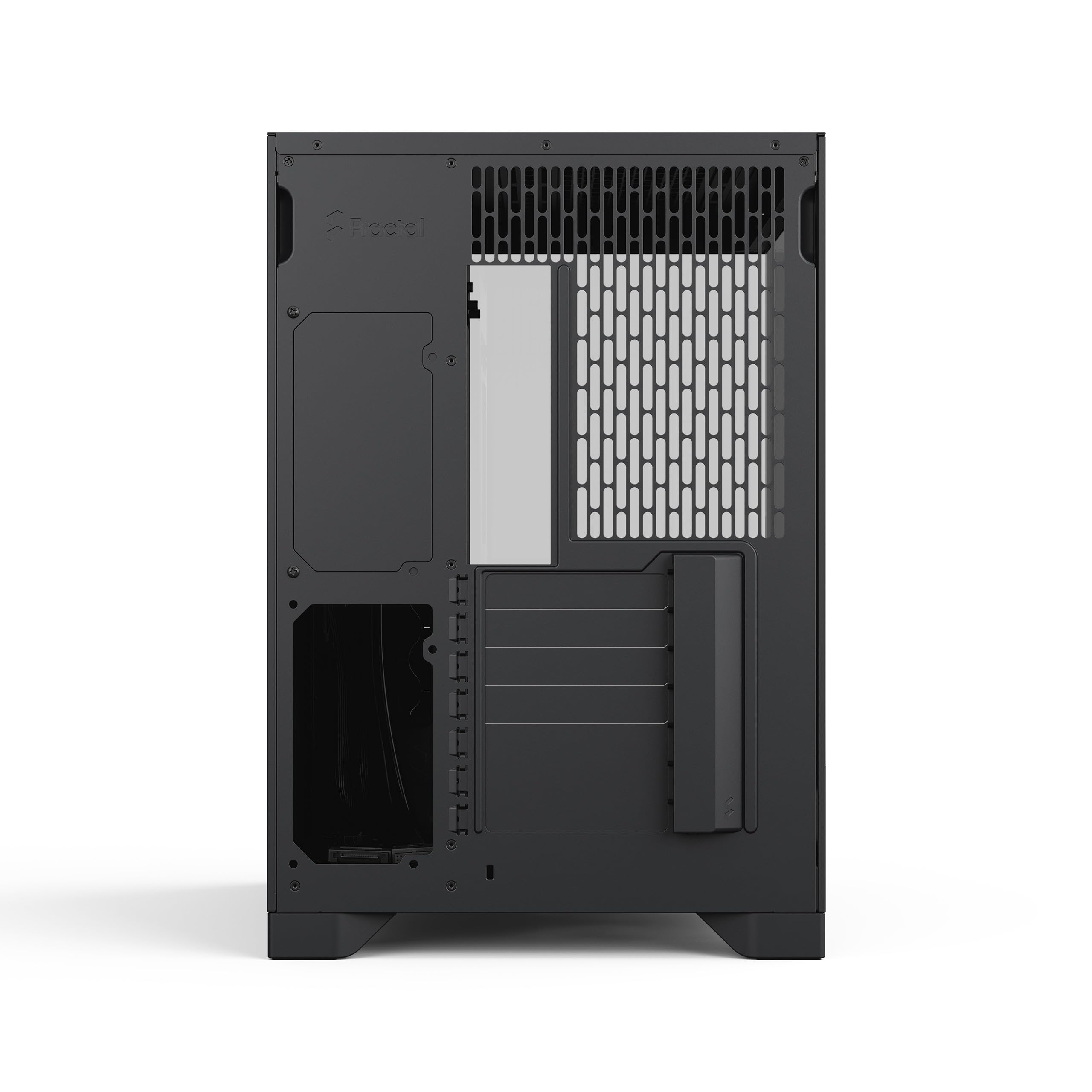 Fractal Design Pop 2 Vision Black RGB PC‑Gaming‑Gehäuse mit Panoramaglas – Dual‑Kammer‑Design – 4 RGB‑Reverse‑Lüfter – ATX/E‑ATX/mATX/ITX