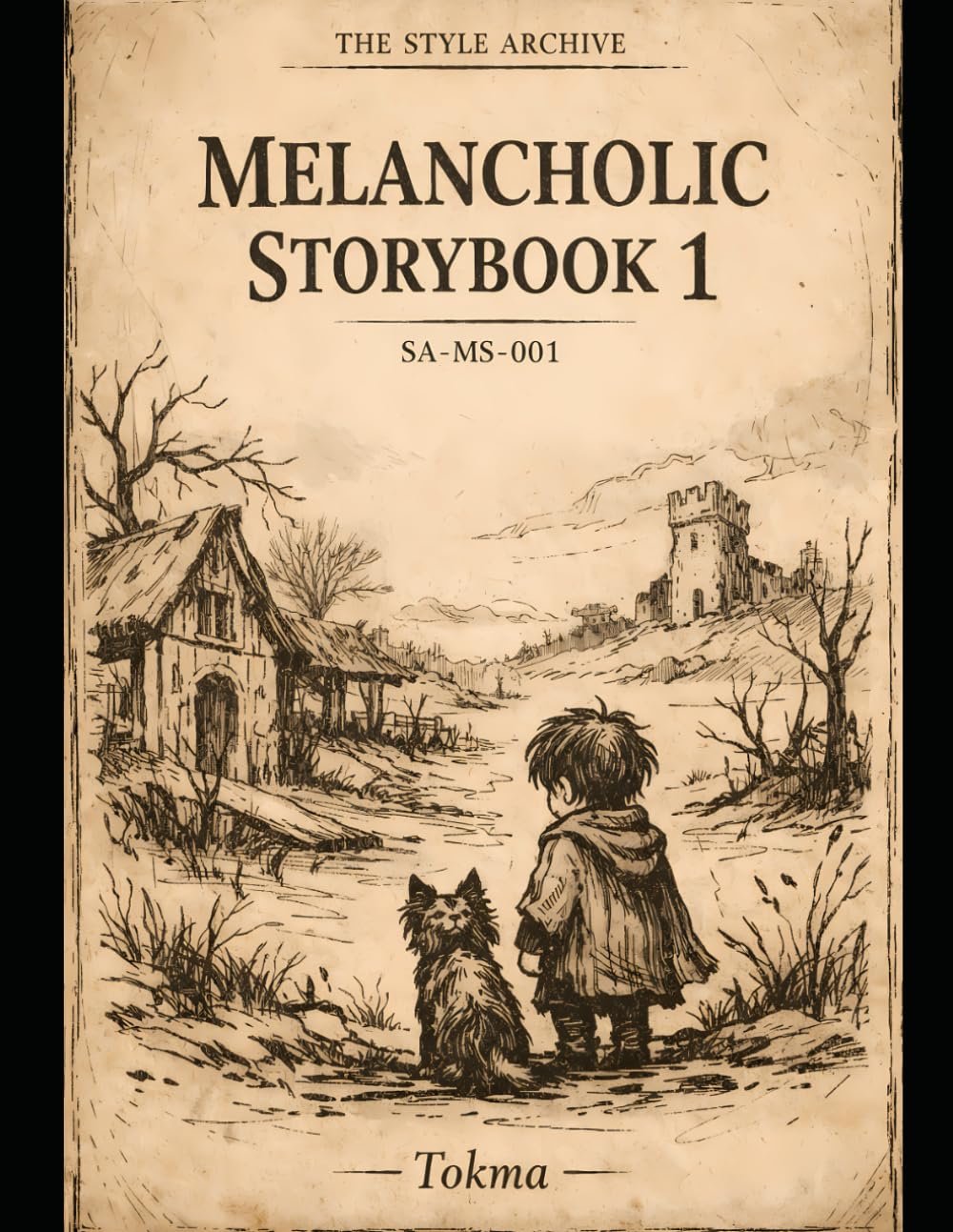 Art book Melancholic Storybook 1 recueil d'illustrations sepia de The Style Archive