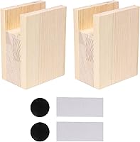 Vista 1 de 2 elevadores de cama para muebles, elevadores de cama resistentes en alturas de 4 pulgadas (añadir altura de 3.9 in)