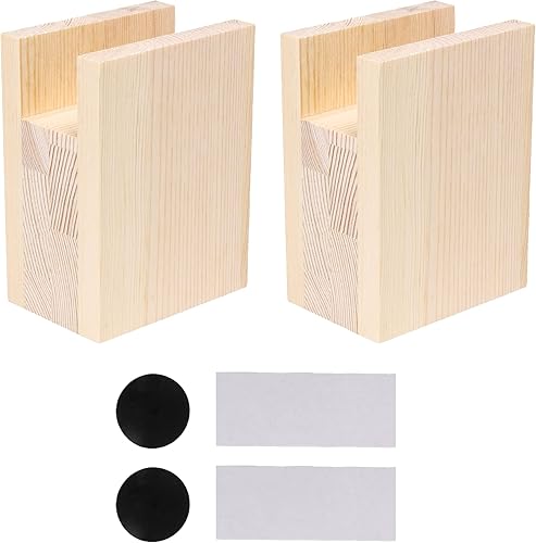 2 elevadores de cama para muebles, elevadores de cama resistentes en alturas de 4 pulgadas (añadir altura de 3.9 in)