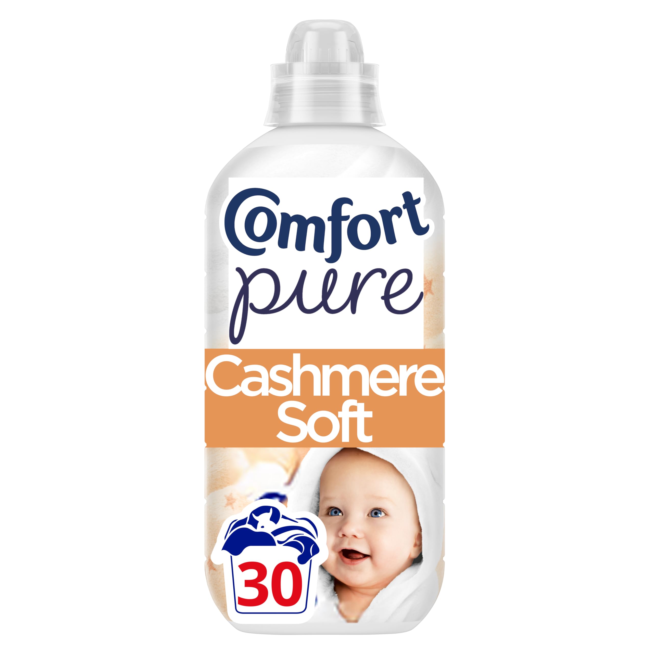 Comfort Pure Dreams Cashmere Soft Fabric Conditioner Dermatologist-Recommended Gentle Next to Sensitive Skin 30 washes (900 ml)