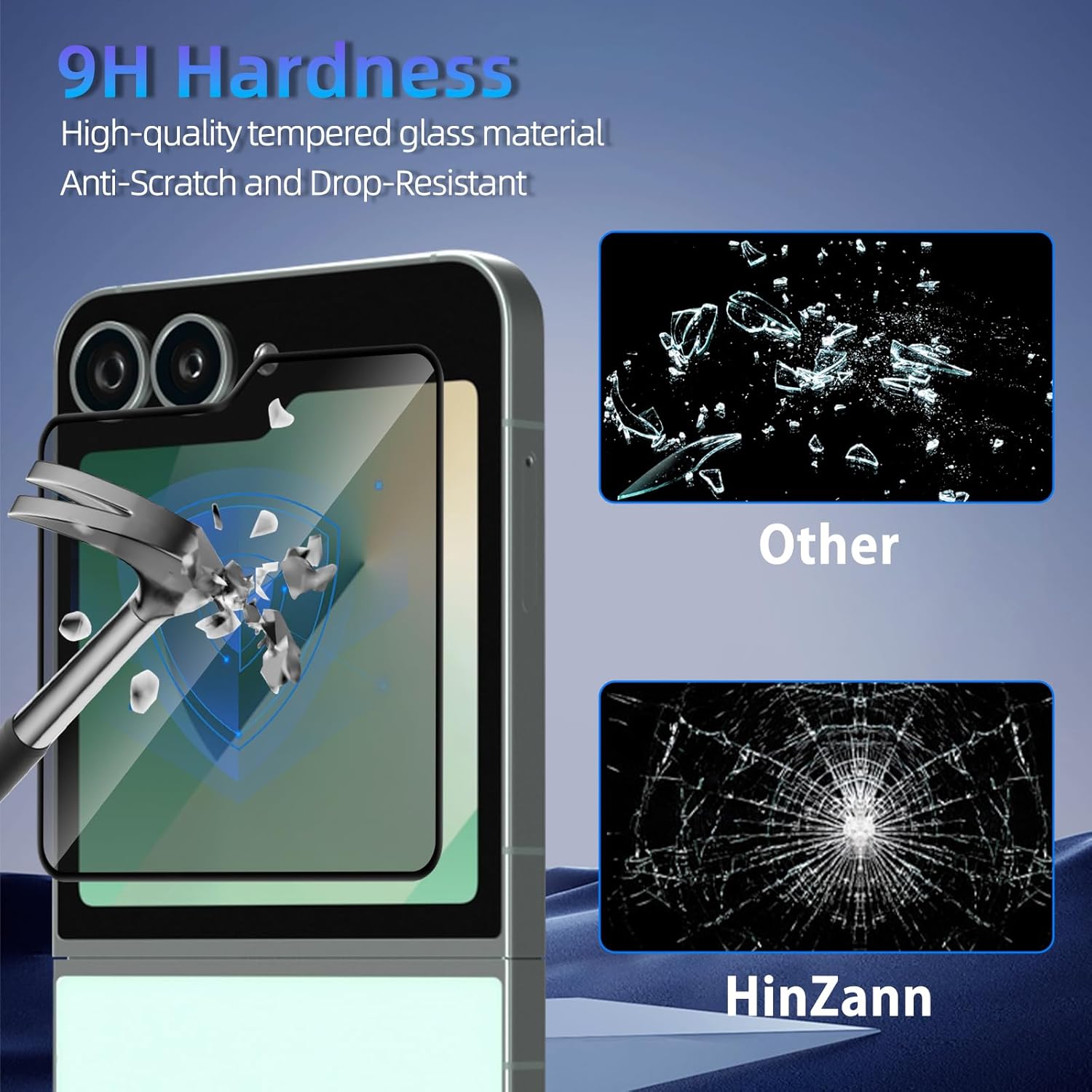 For Galaxy Z Flip 7 FE /6 Screen Protector, [1+] 9H Hardn