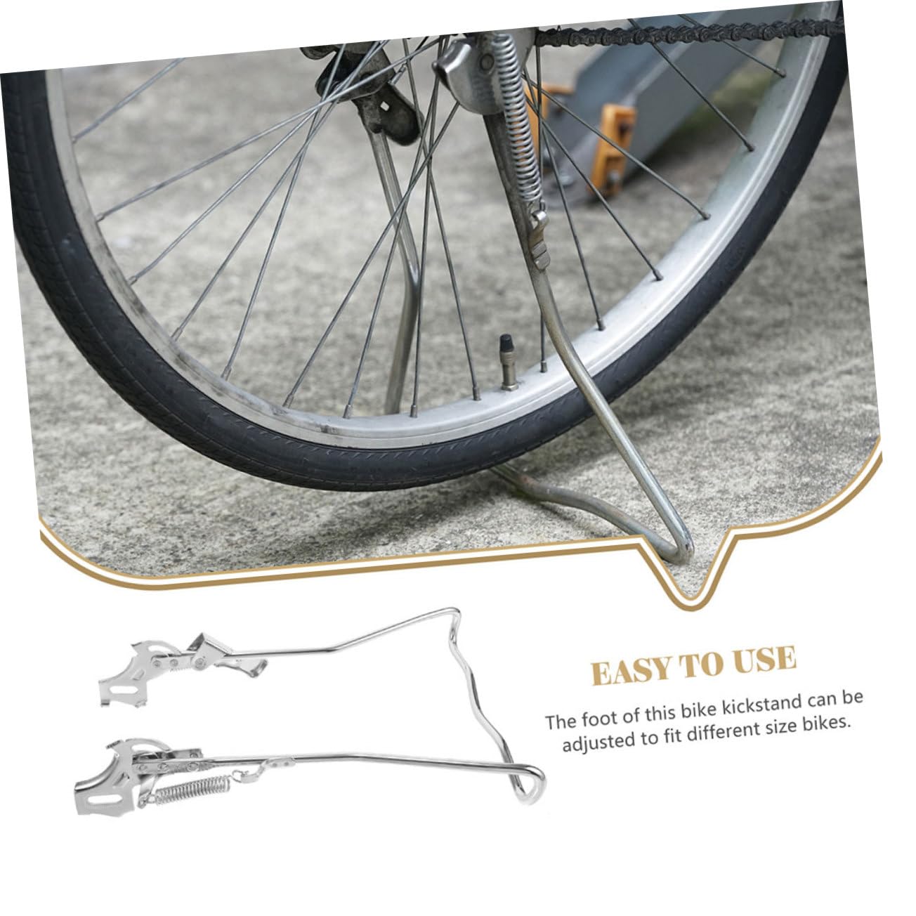 BESTonZON Cavalletto per Bici in Supporto per Biciclette Cavalletto per Parcheggio Bici Piedini di Arresto per Bicicletta Facile da Installare e Rimuovere