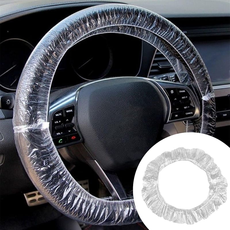 Capa Plástica Descartável para Banco Automotivo Transparente com Elástico Generic #2 Kit com 100 unidades