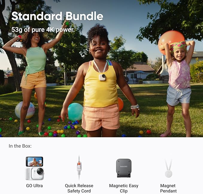 Insta360 GO Ultra Cámara Deportiva 4K Blanca miniatura 9