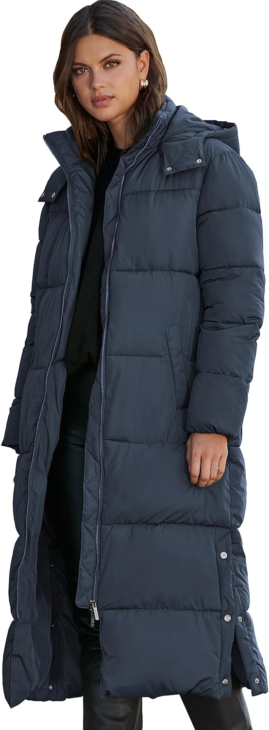 NUTEXROL Womens Winter Maxi Length Puffer Parka Jackets Thickened Warm Long Down Quilted Coats for Women With Detachable Hood - Image 4