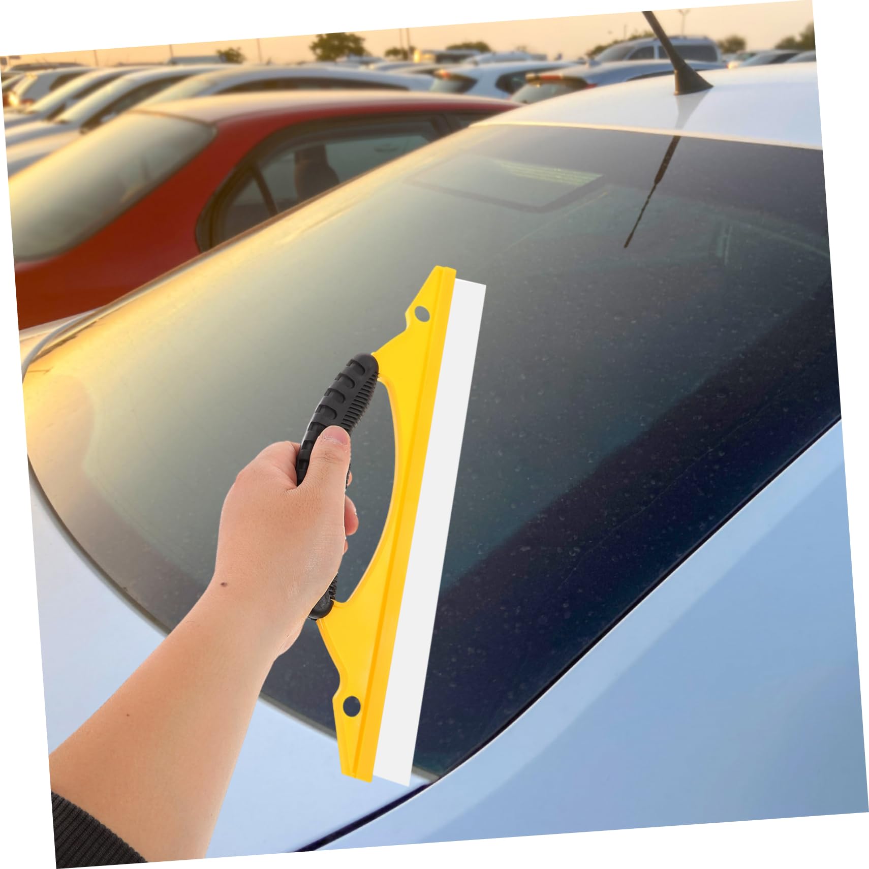 Tergivetro Silicone Per Auto Raschietto Per Vetri Da Strumento Ergonomico Per Pulizia Di Finestre e Specchi Rimuove e Detriti Senza Striature Per La Manutenzione Del Veicolo