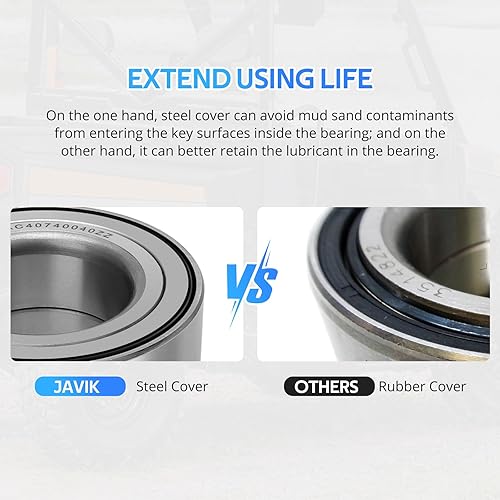 Vista 25 de Rodamientos de rueda delantera para Polaris Sportsman Ranger Magnum ACE Scrambler ATP (35x64x37) Heavy Duty