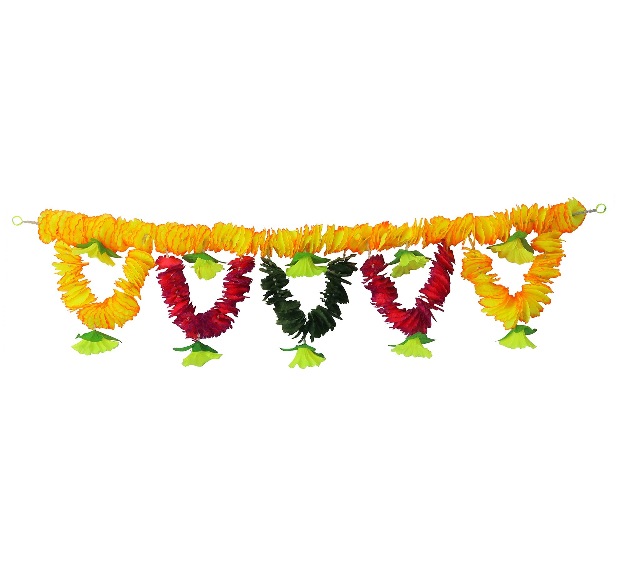 Fleurs artificielles pour décoration de porte et guirlande festival Satvik