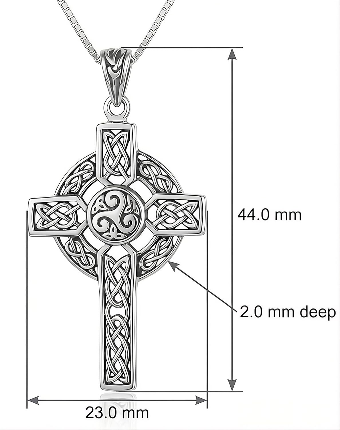 Jewelry Trends Celtic Knot Tree of Life Spiritual Growth Sterling Silver Pendant Necklace 18"