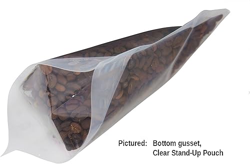 Miniatura 3 de PackFreshUSA Bolsas plateadas y transparentes de pie, embalaje flexible profesional, resellable, sellables con calor, orificio para colgar, muesca