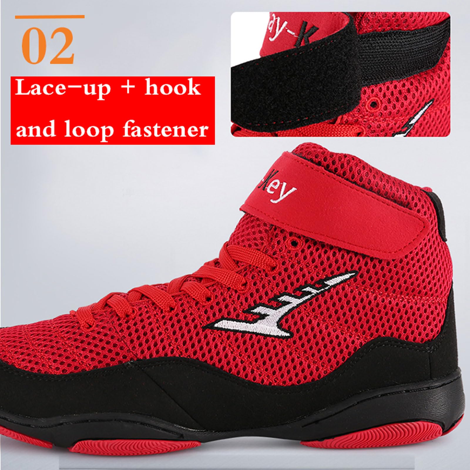 Botas De Lucha,Zapatos De Culturismo,Zapatos De Lucha,Zapatillas De Lucha,Zapatos Deportivos De Lucha Libre,Wrestling Shoes,CóModo,Antideslizante,para Boxeo,Lucha Libre,Combate