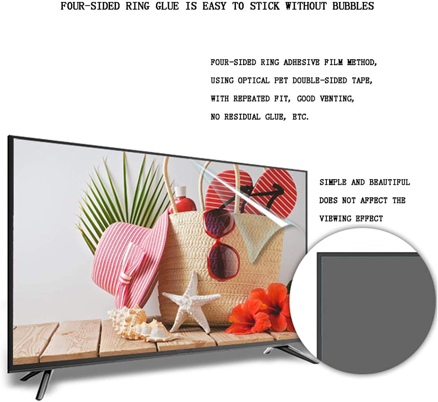 40-47 Inch Led Hd Tv Matte Anti-glare Film, Anti Blue Light, Anti-scratch Injury, Relieve Computer Eye Strain and Help You Sleep Better,Matte-47inch(1044x590mm)