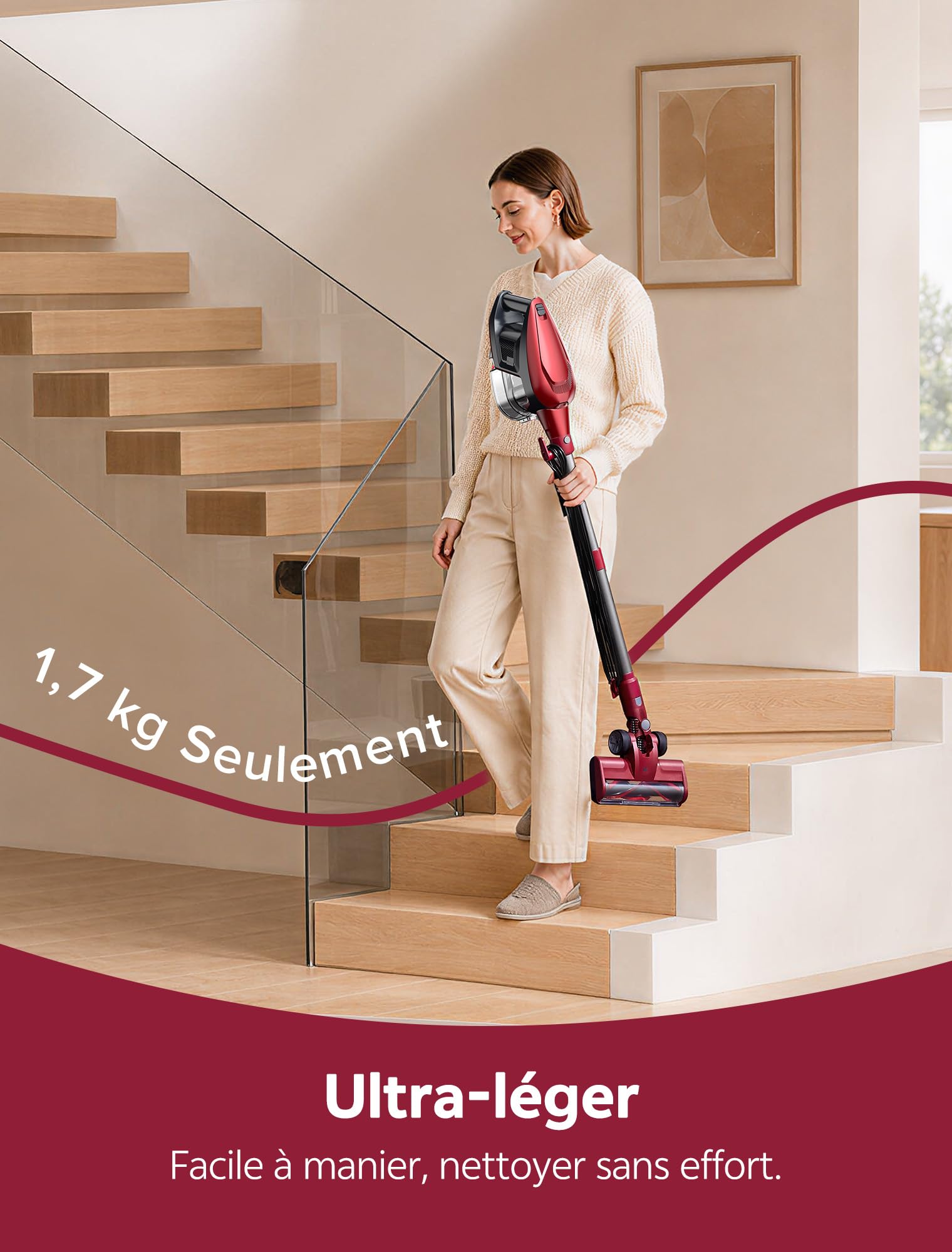 Vexilar C9 Aspirateur Balai avec Fil, 70Kpa, Câble de 7m