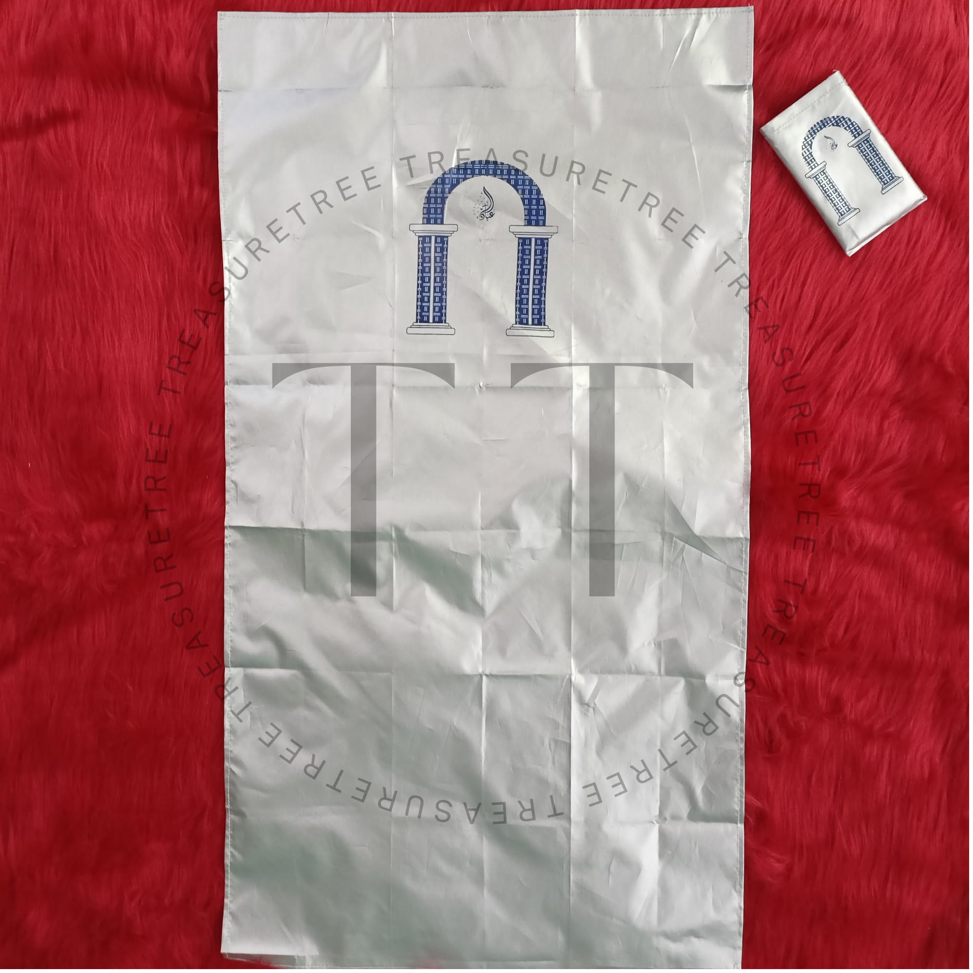 Hi-Quality Pocket-Size Travel Prayer Mat - Safri Full, Convenient Pouch Packing, Ideal for On-The-Go Worship-image-8