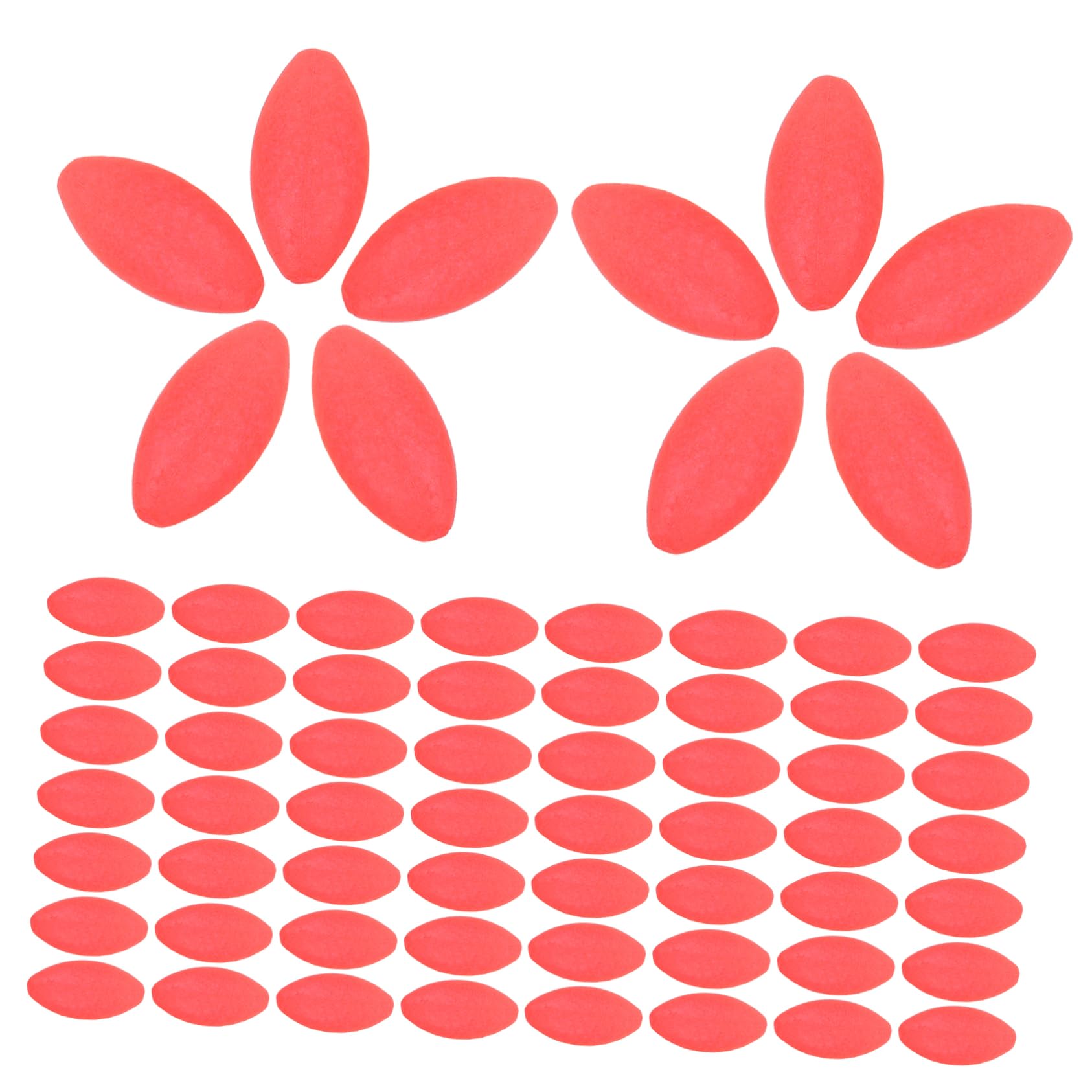 TOYANDONA 5 Ensembles Attendre La Pêche Flotteur De Pêche Attaquer pour Flotteurs À Piquets Perles Matériel De Pêche Articles De Pêche Plastique Rouge 200 Pièces * 5