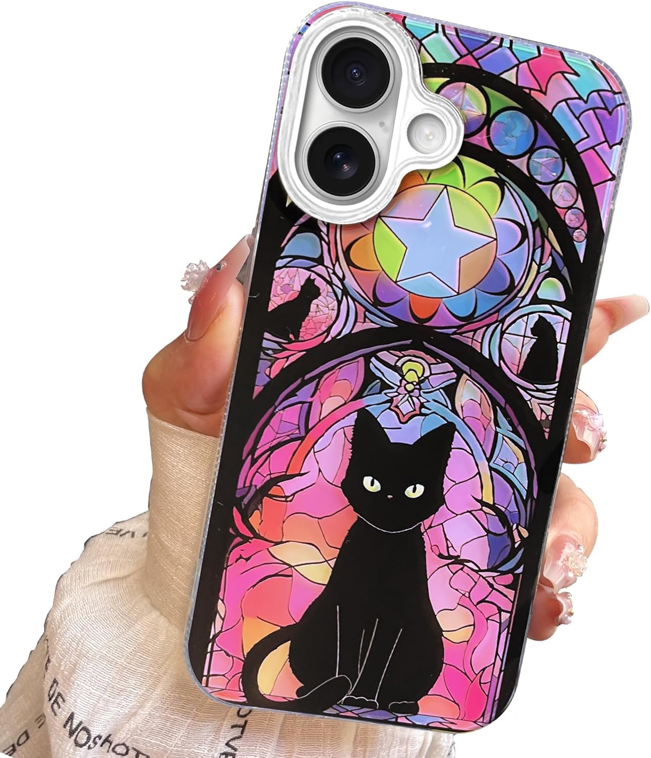 Coque chat d'Halloween pour téléphone 17, cadeau idéal et mignon