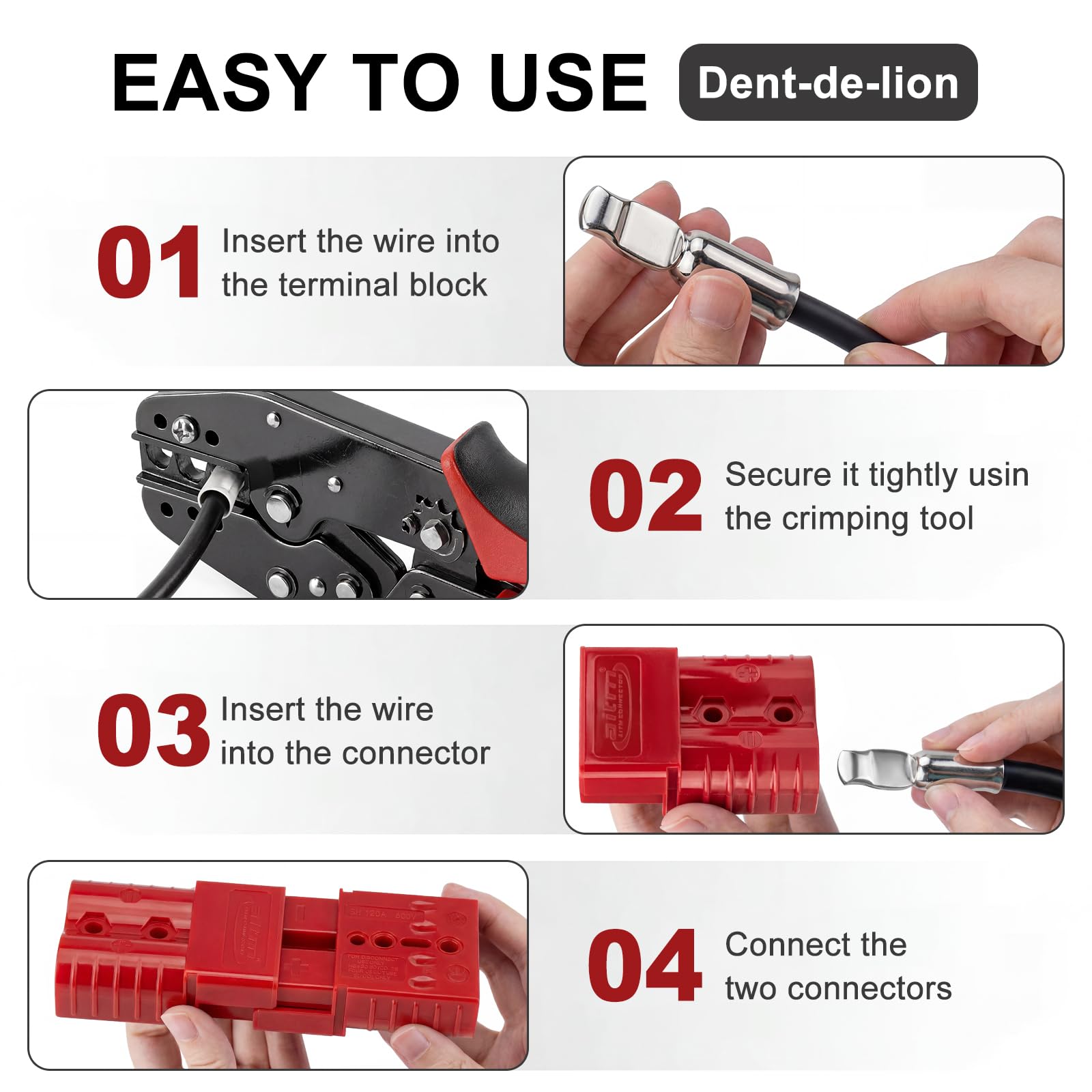 Connettori per batteria a connessione e disconnessione rapida, 120 A, modulari