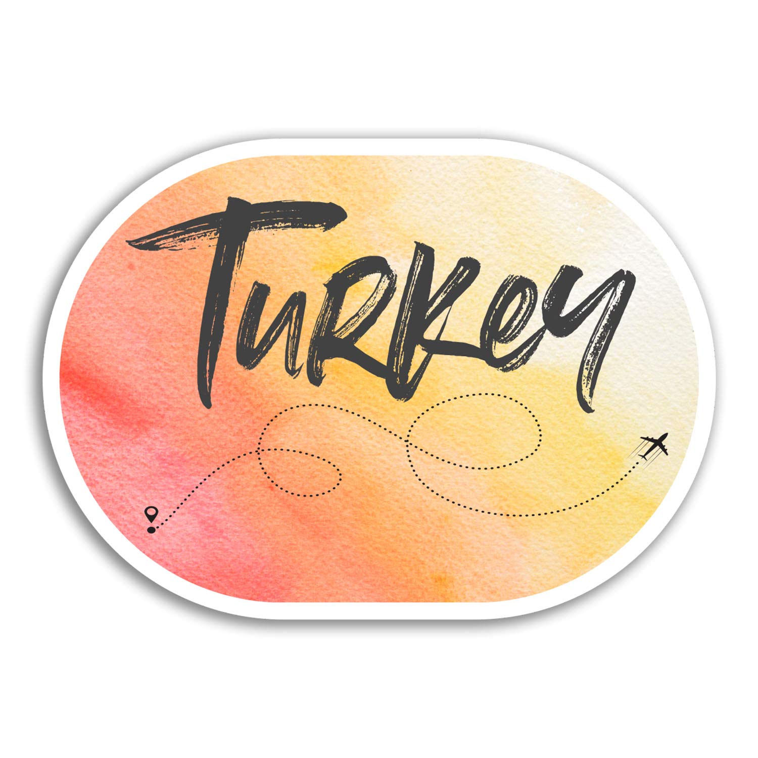 2 x 10cm Turkey Vinyl Stickers - Turkish Travel Sticker Luggage Laptop #17902 (10cm Wide)