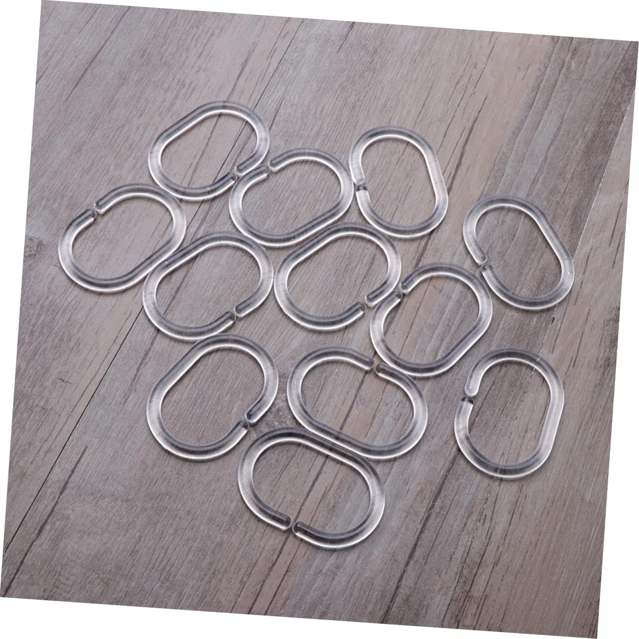 72pcs Shower Curtain Hooks Rings for Bath Drape Plastic Rings Glide Hangers