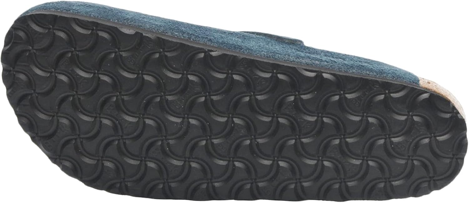 Birkenstock Unisex Boston Soft Footbed Navy Suede 38 = Women's 7-7.5 Men's 5-5.5 Regular