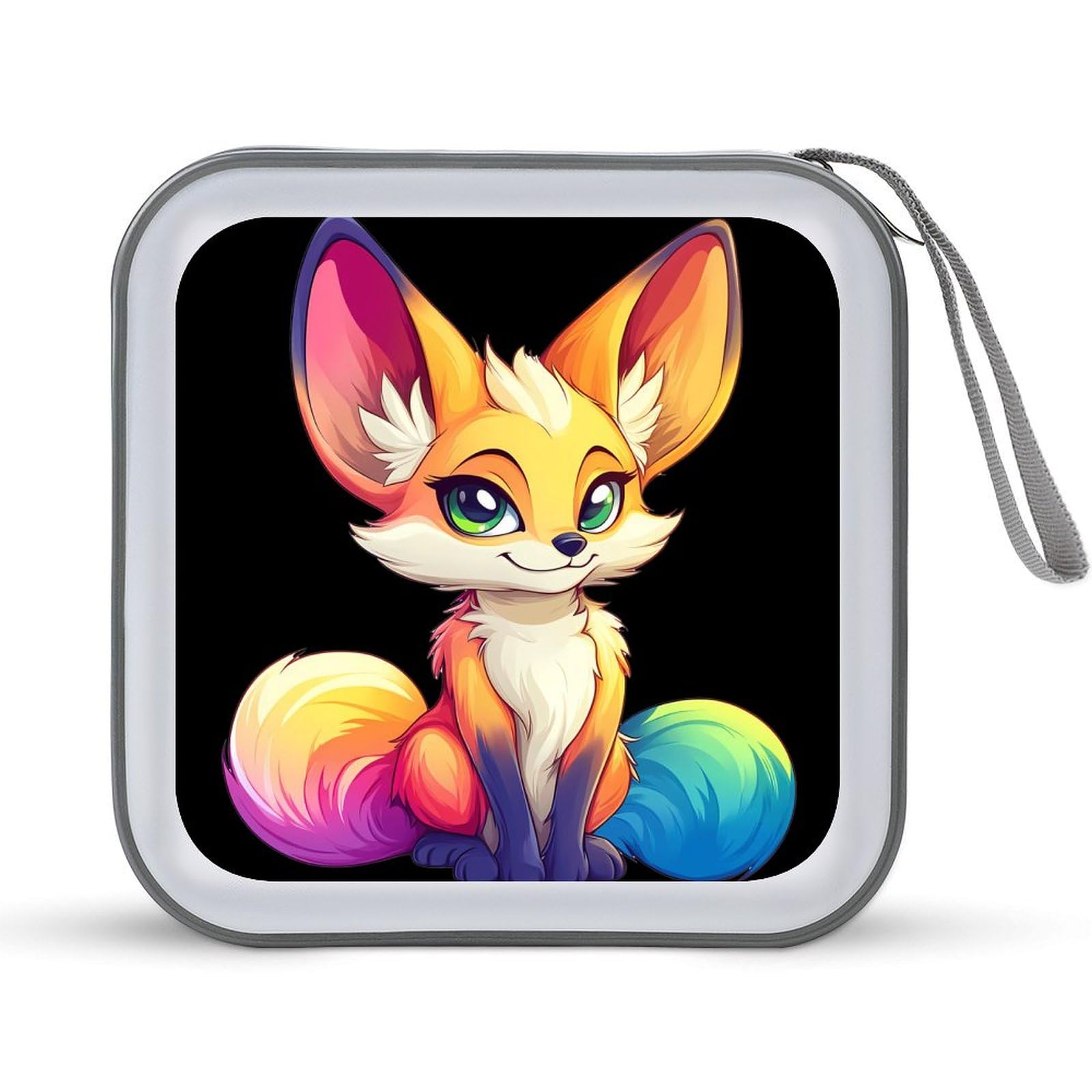 Fennec Fox CD Case Plastic DVD Case Holder Wallet Disc Storage Organizer for Car Travel
