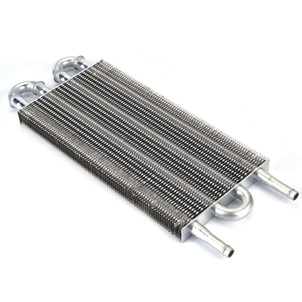 EBTOOLS pour refroidisseur essence Kit de refroidisseur d'huile de direction assistée automobile, tube et ailette refroidisseur de transmission voiture 4 rangées convertisseur de radiateur auto-manue