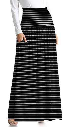 Maxi Skirts for Women Ankle Length Skirt Casual Long Skirt