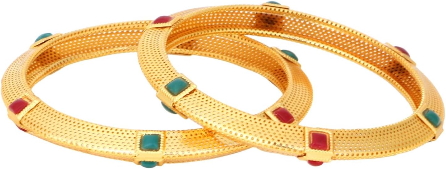 EfulgenzTraditional Ethnic Antique Look Bracelets Bangle Set Jewelry for Women and Girls