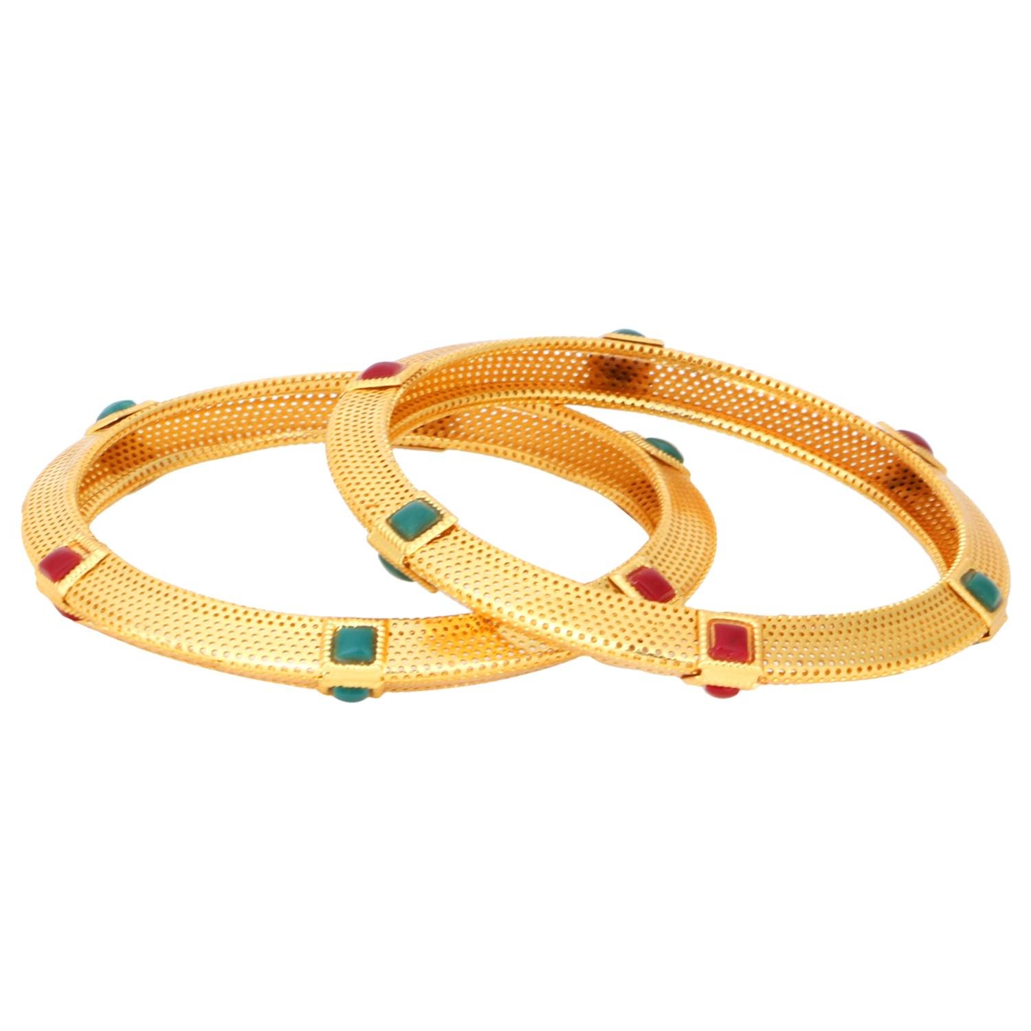 EfulgenzTraditional Ethnic Antique Look Bracelets Bangle Set Jewelry for Women and Girls