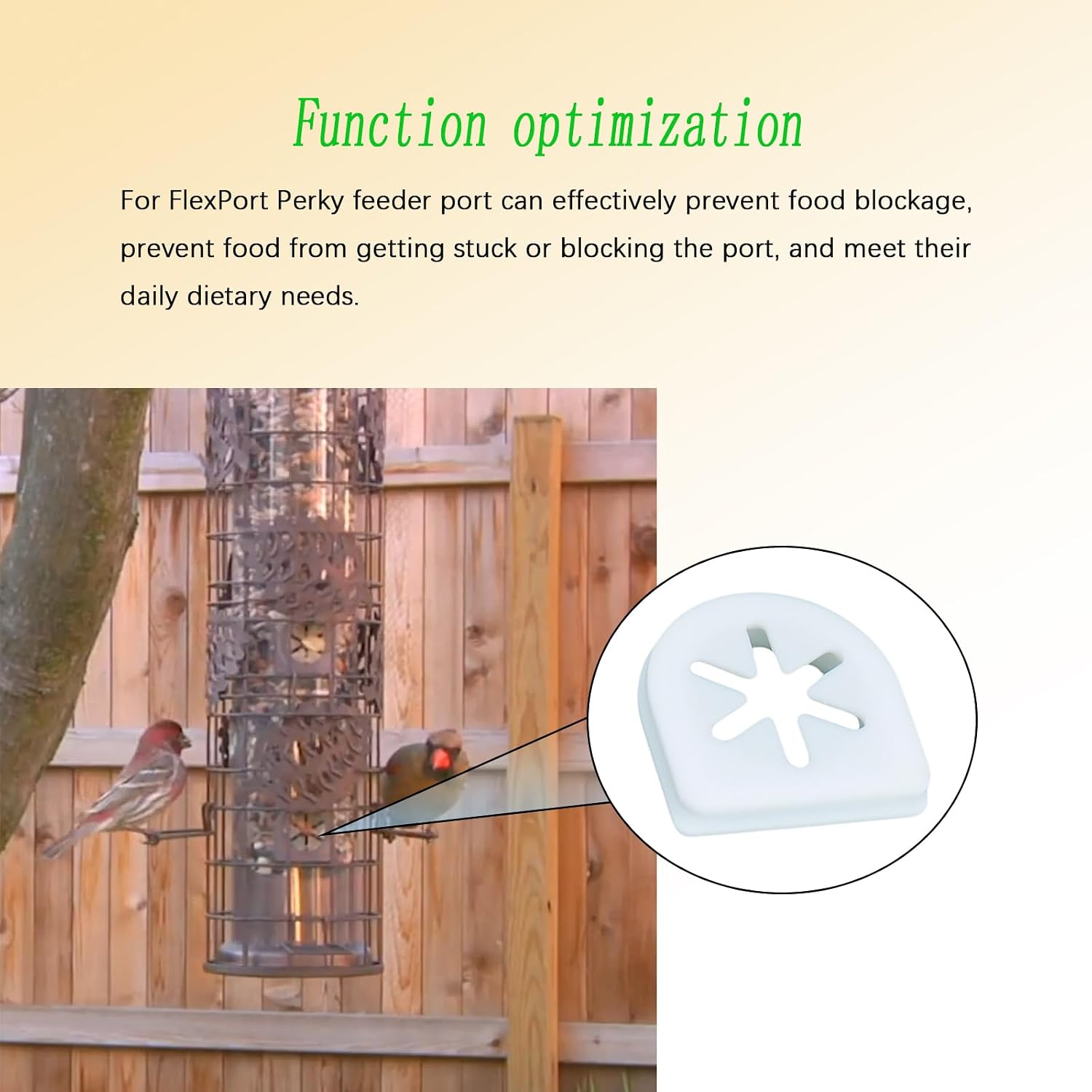 334-1SR Replacement Ports for Perky Pet FlexPort Bird Feeders(4 Pcs) image 5