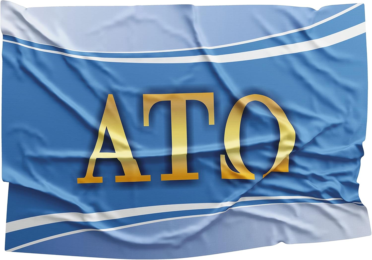 Alpha Tau Omega Licensed Flag 3x5 Feet for Home, Business, Basement, Garage. Durable 100% Polyester, Metal Grommets for Hanging, Printed on Demand (Alpha Tau Omega # 1)