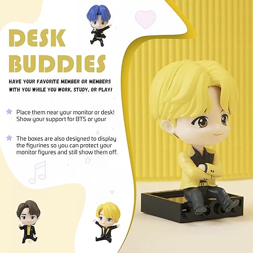 BTS Inspired Butter Monitor Figure, los 7 miembros, colección de figuras de monitor, coleccionables con todos los personajes disponibles con su Jimin