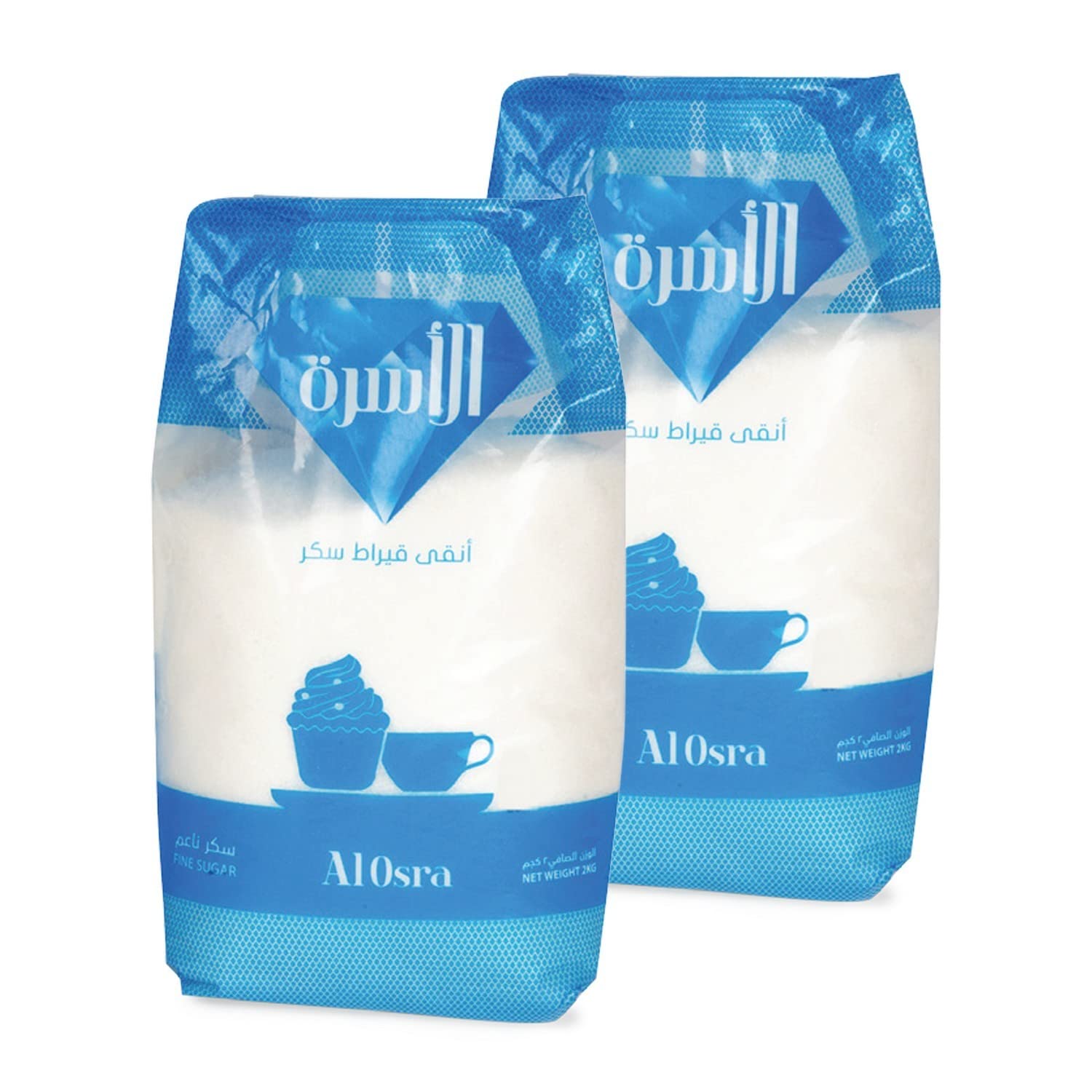 Al Osra Fine Sugar, 2 x 2 kg