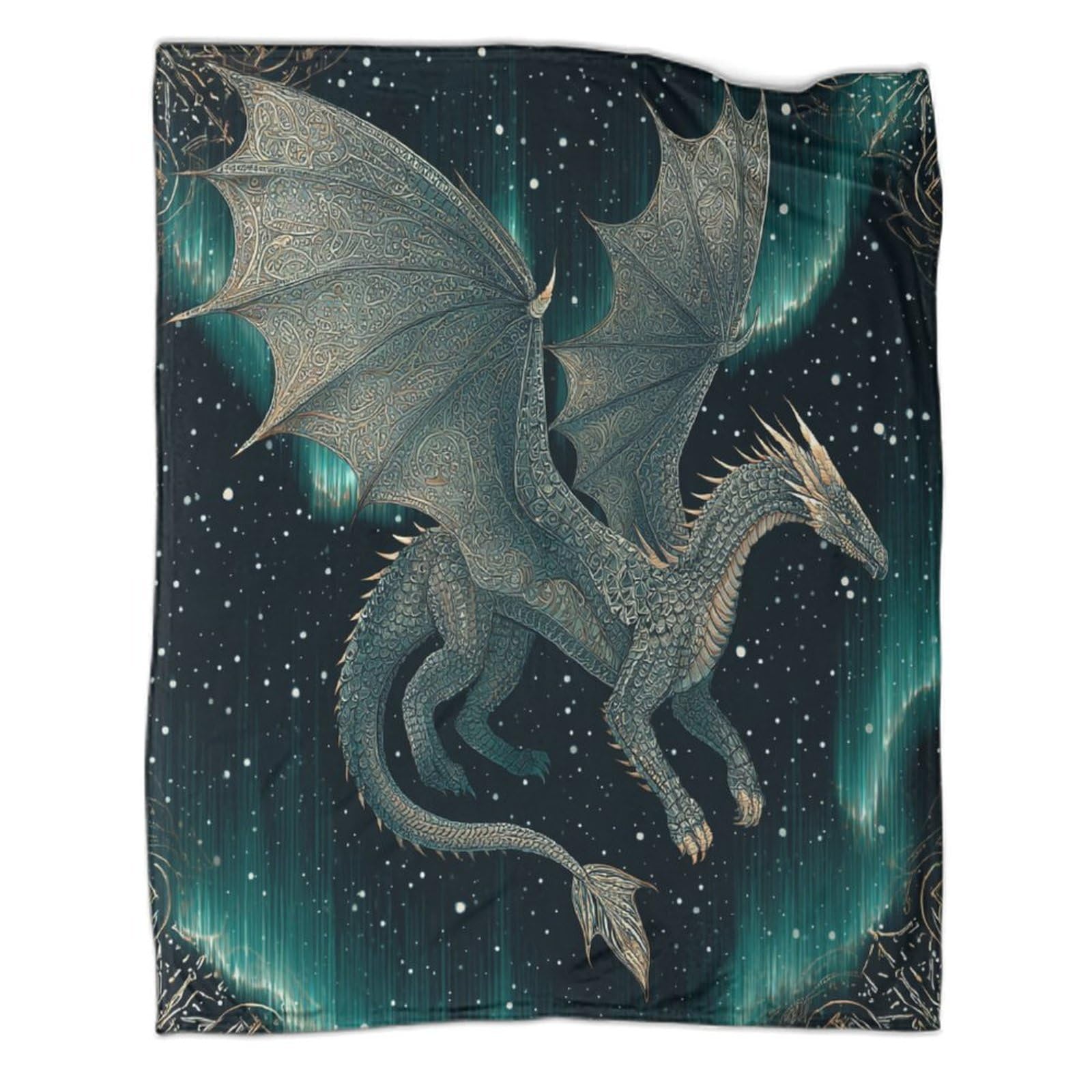 kaiyun Dragon - Starry Sky Soft And Comfortable 3D Printed Throw Blanket for Kids Adults for Bed Sofa 40x50inch(100x130cm)