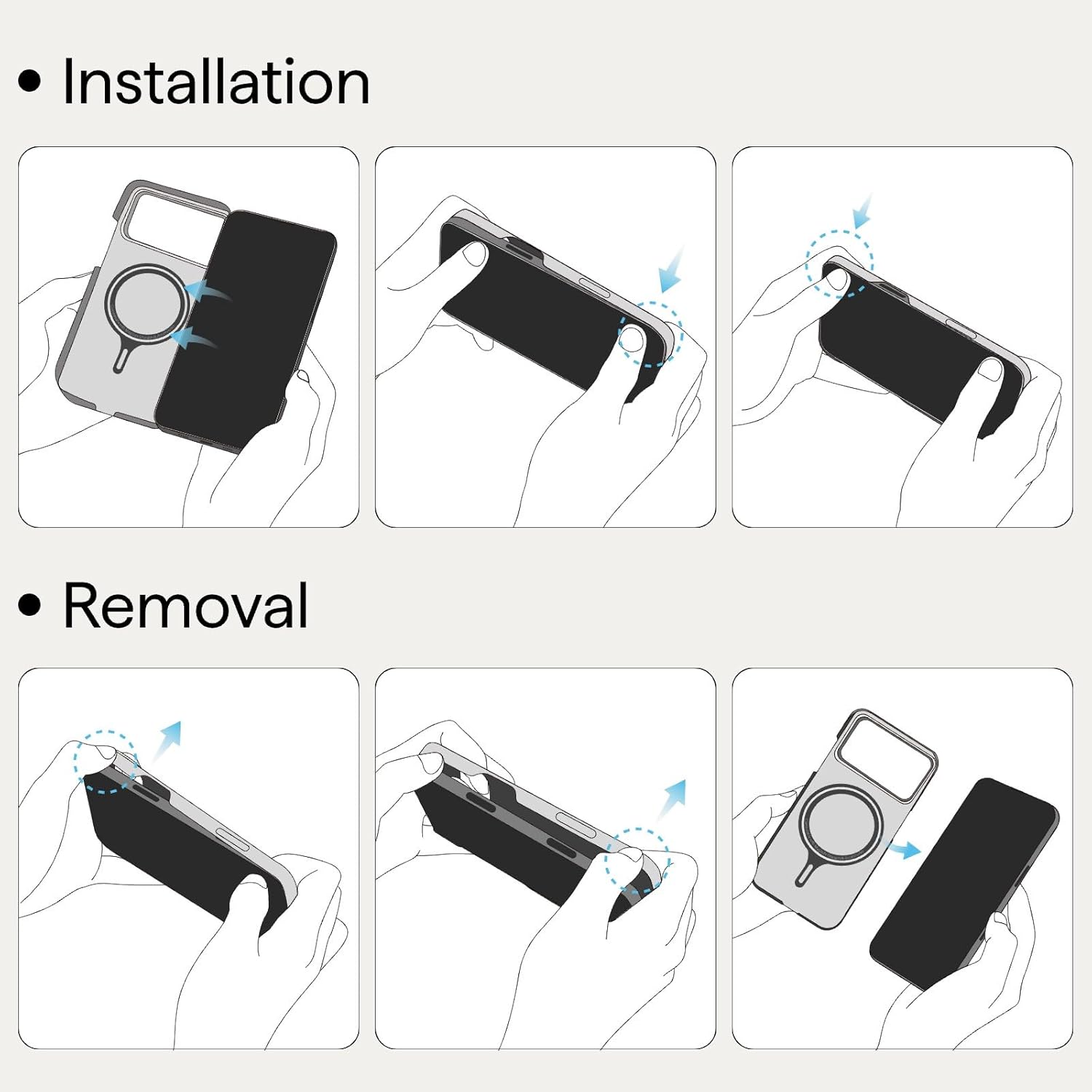 pitaka for iPhone 17 Pro Case 6.3" with Camera Control Button, Compatible with MagSafe, Ultra-Slim Case with Caseless Touch Feeling, 1500D Aramid Fiber Woven, Black/Blue(Twill) - Image 9