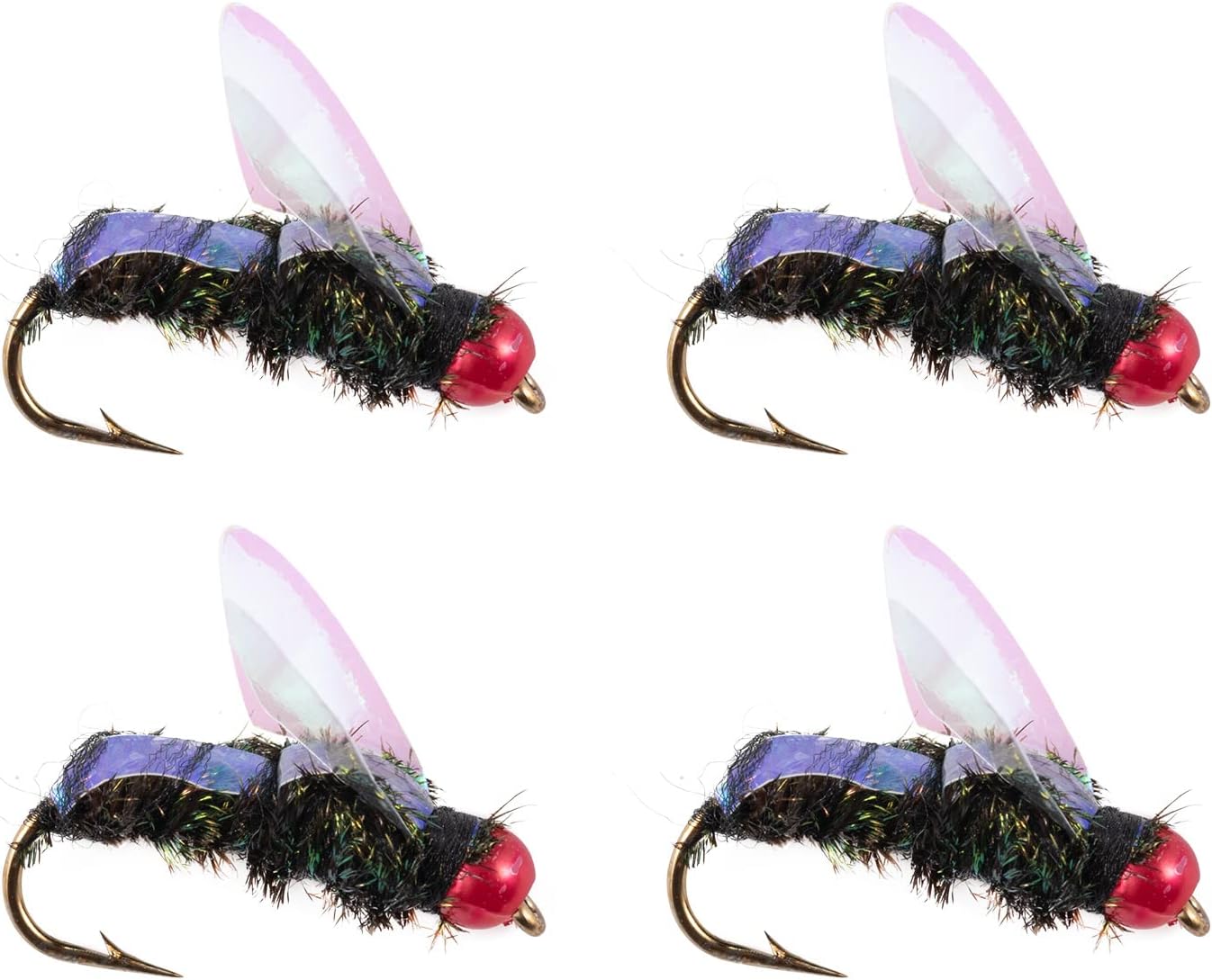 Griffith Gnat Fly Fishing Lure - 2PCS Bionic Fishing Bait Kit with Barb Hook and Box,Nymph Bionic Bait : Sports & Outdoors