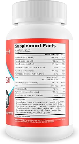 Miniatura 2 de Pro VisiClear For Eyes - Suplemento de visión enriquecido con vitamina A - Apoyo a base de vitaminas para apoyar la visión naturalmente -