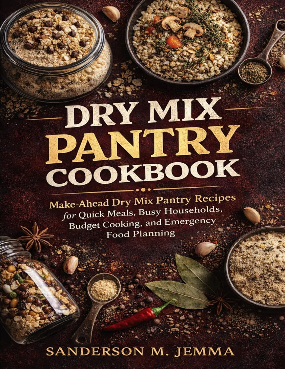 DRY MIX PANTRY COOKBOOK: Make-Ahead Dry Mix Pantry Recipes for Quick Meals, Busy Households, Budget Cooking, and Emergency Food Planning