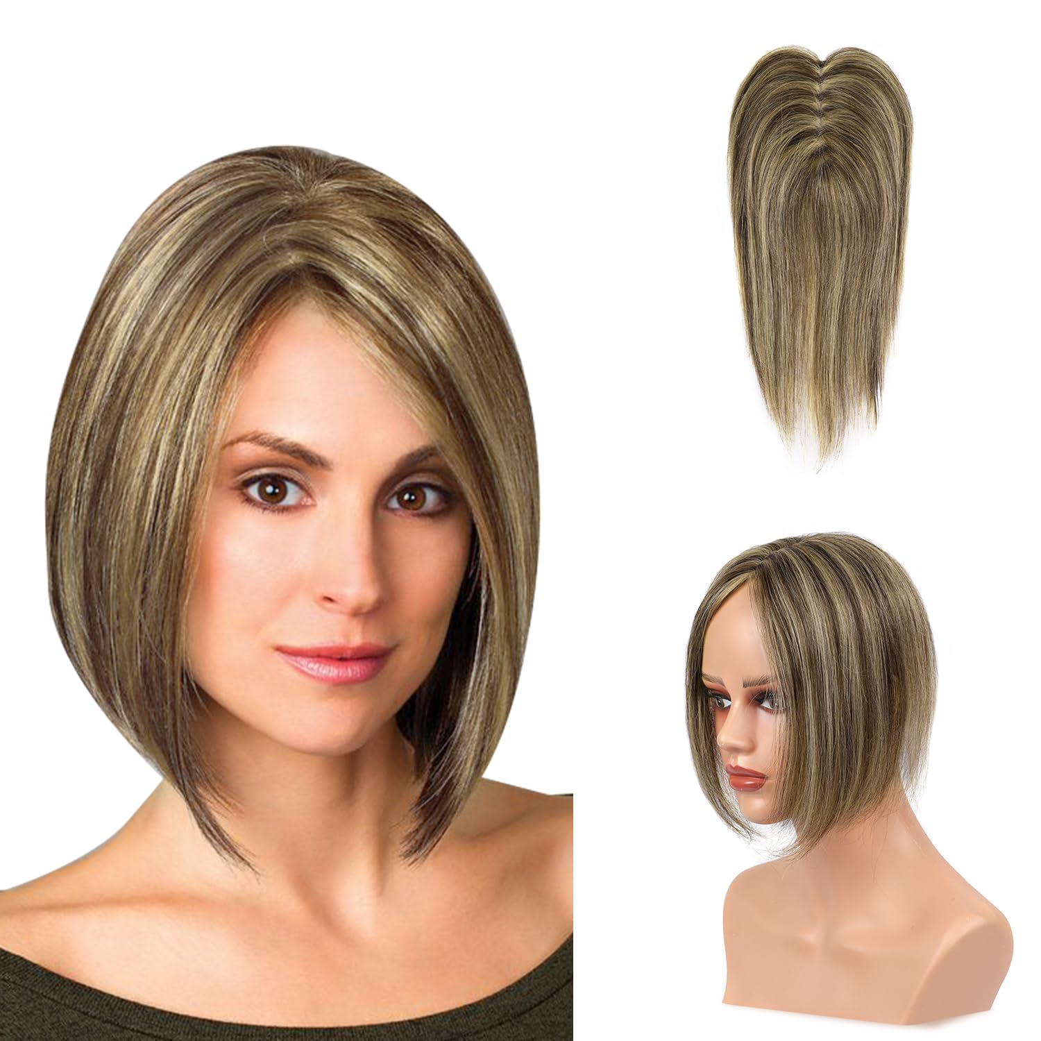 Hair Toppers for Women Real Human Hair Hair Pieces for