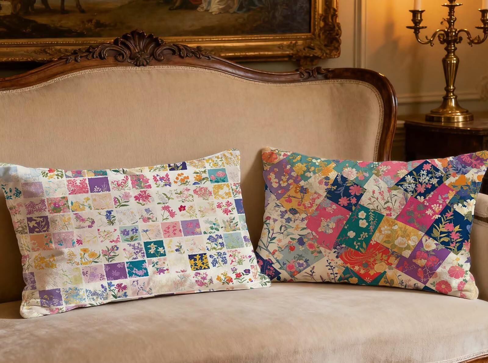 Housse de coussin velours 40x80cm protège oreiller contre usure pour canapé lit